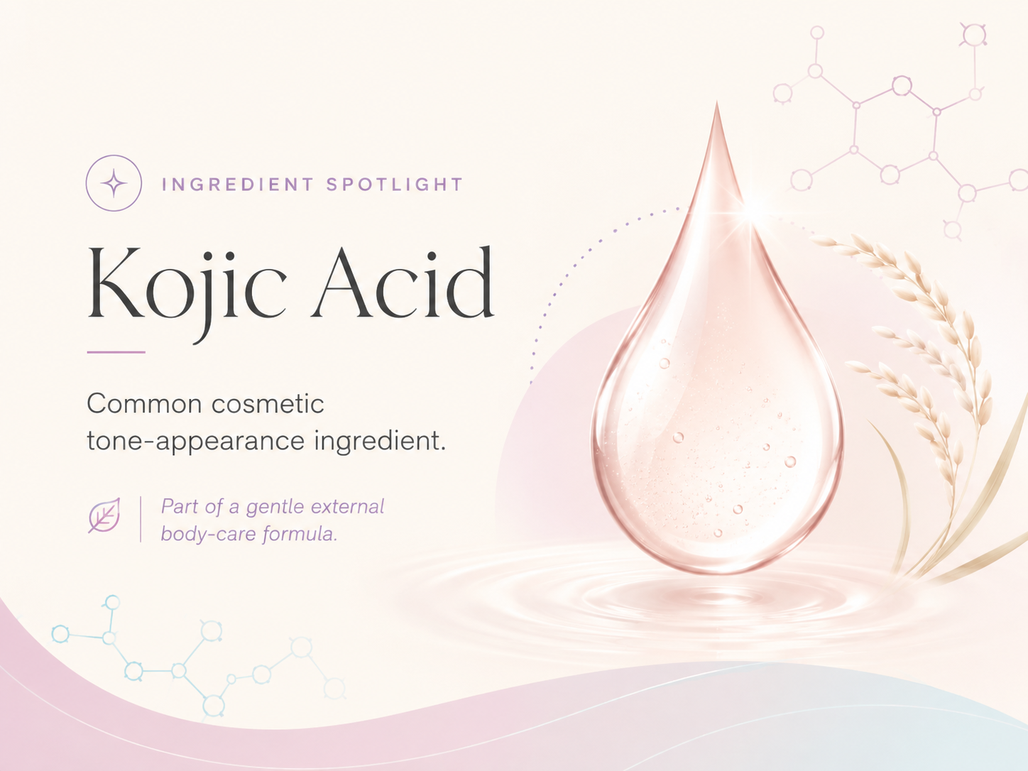 Kojic Acid ingredient spotlight for Booty Bleach